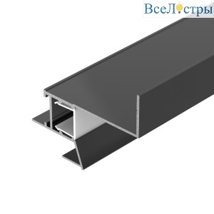 Алюминиевый профиль Arlight СEIL-S18-SHADOW-SIDE-3000 ANOD BLACK 047639