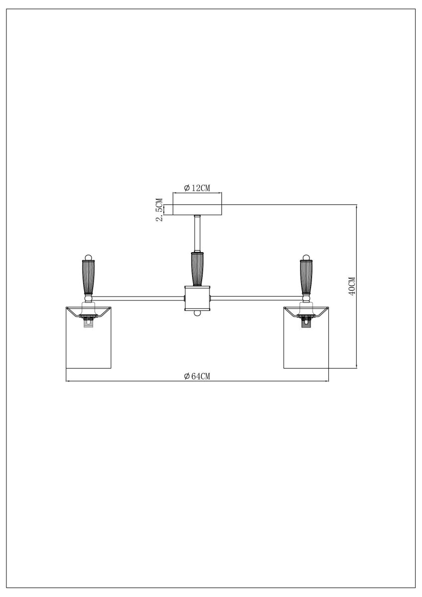 люстра на штанге arte lamp waverley a4102pl-5pb