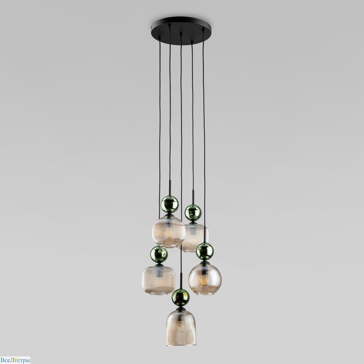 подвесной светильник tk lighting 11149 sophia green cognac a071835