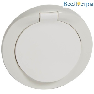 Лицевая панель Legrand Celiane розетки 2К+3 с крышкой 067841