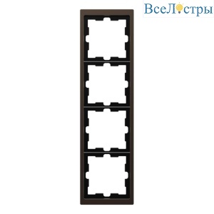 Рамка 4-постовая Schneider Electric Merten D-Life MTN4040-6552