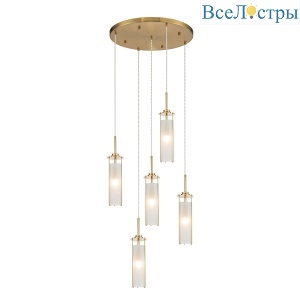 Подвесная люстра Indigo Torcia 11038/5PL Brass V000417