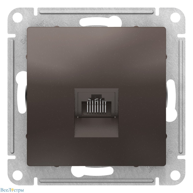 розетка ethernet rj-45 schneider electric atlas design atn000683