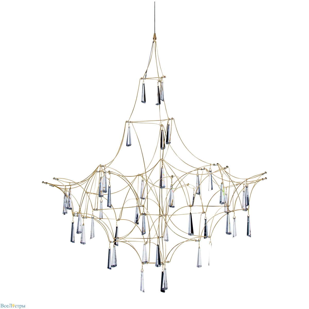 люстра lucciola 1e matt gold delight collection