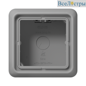 Коробка одноместная Jung CD581AGR