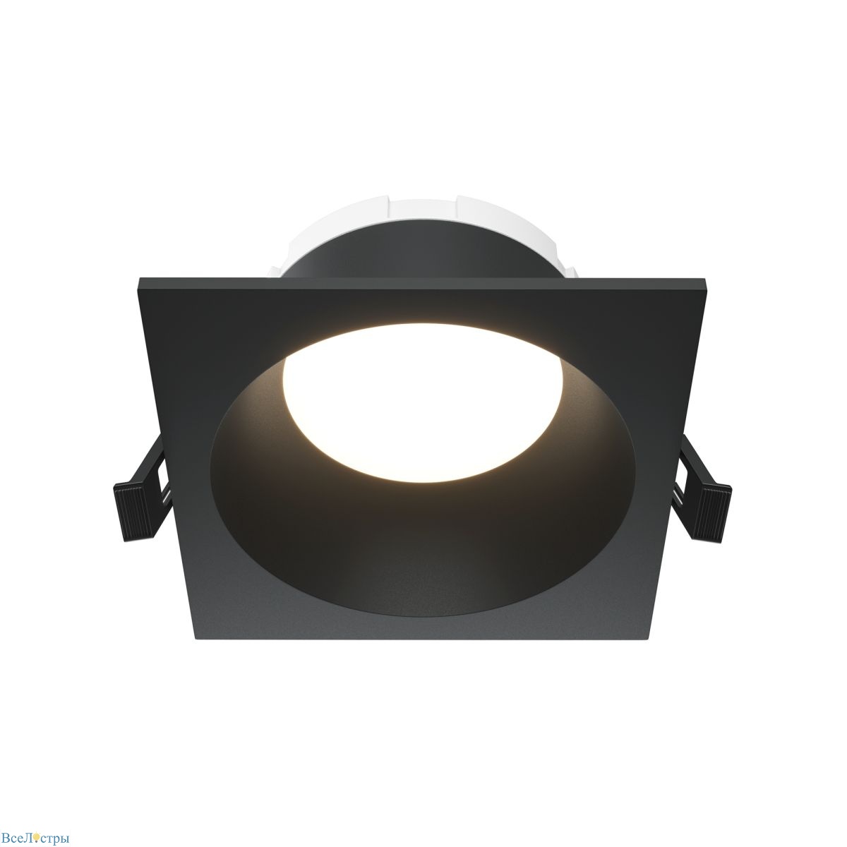 встраиваемый светильник maytoni technical share dl126-gx53-sq-b