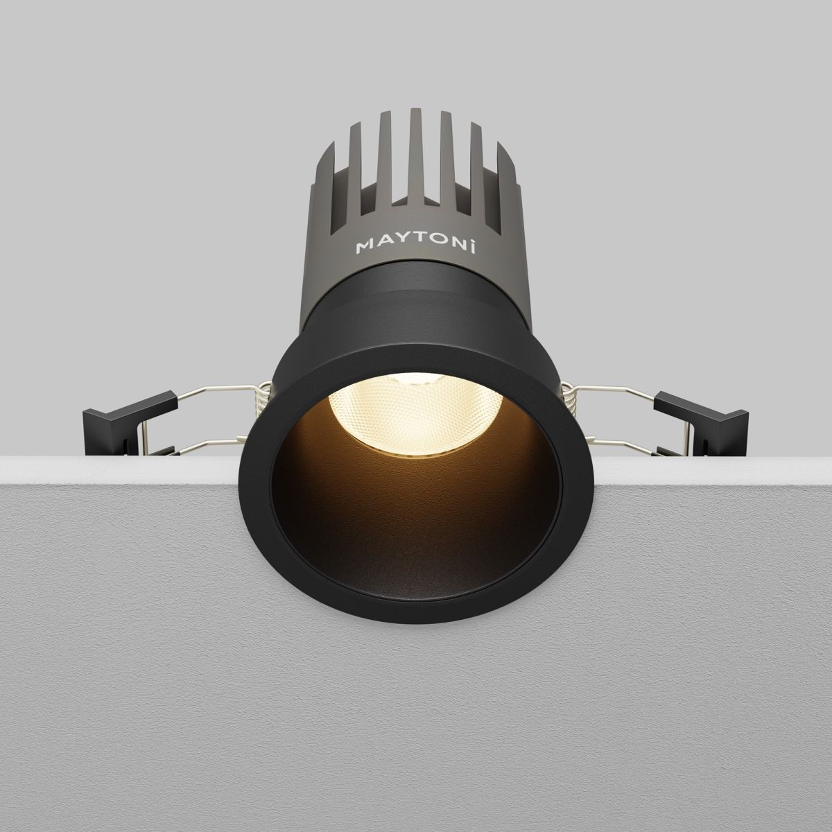 встраиваемый светильник maytoni technical dip dl118-15w-3k-b