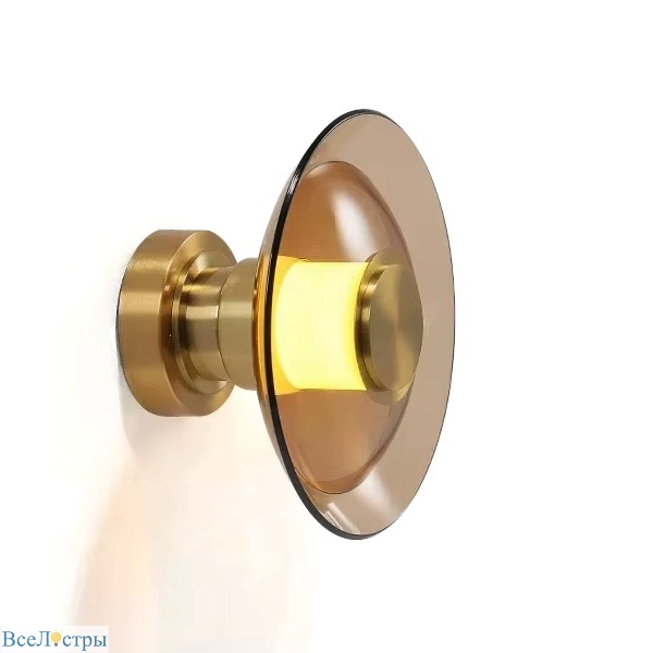 настенно-потолочный светильник delight collection 8665w/s gold/amber