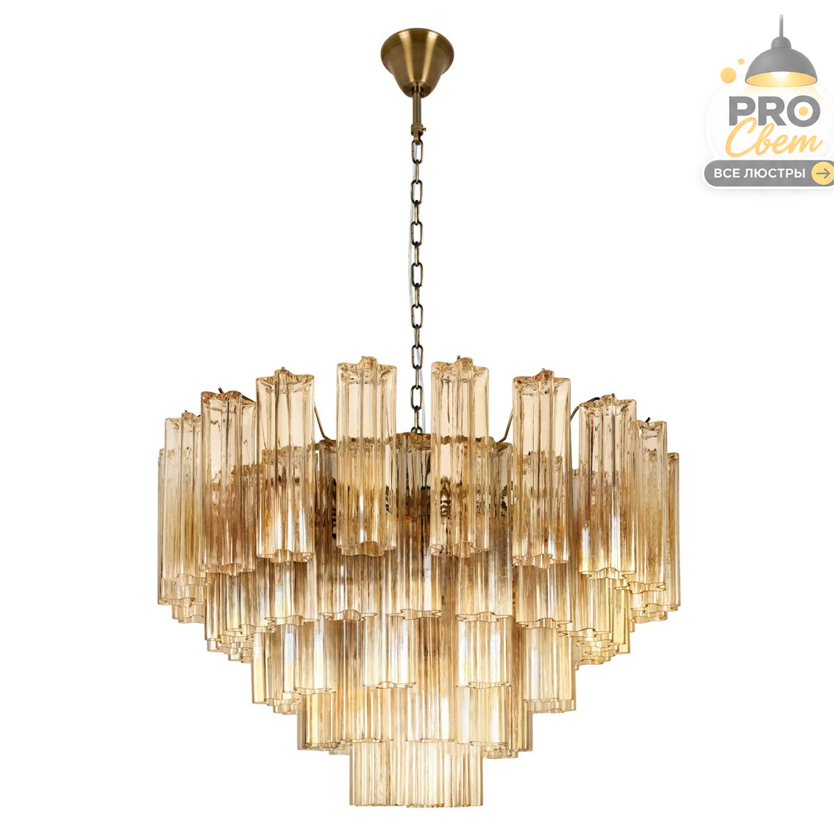подвесная люстра loft it murano 10580/800 champagne