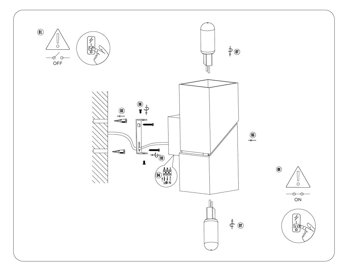 настенный светильник ambrella light wallers wall fw2474