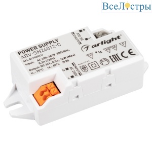 Блок питания Arlight ARV-SN24012-C (24V, 0.5A, 12W) 021020(1)