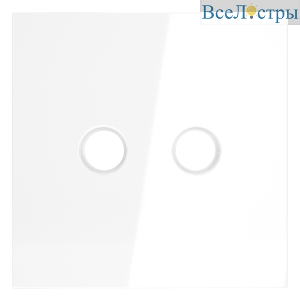 Накладка для розетки телевизионной оконечной TV+SAT Voltum S70 (белый глянцевый) VLS001601