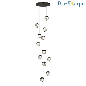 Каскадная люстра Delight Collection MD24001033-12A black/clear