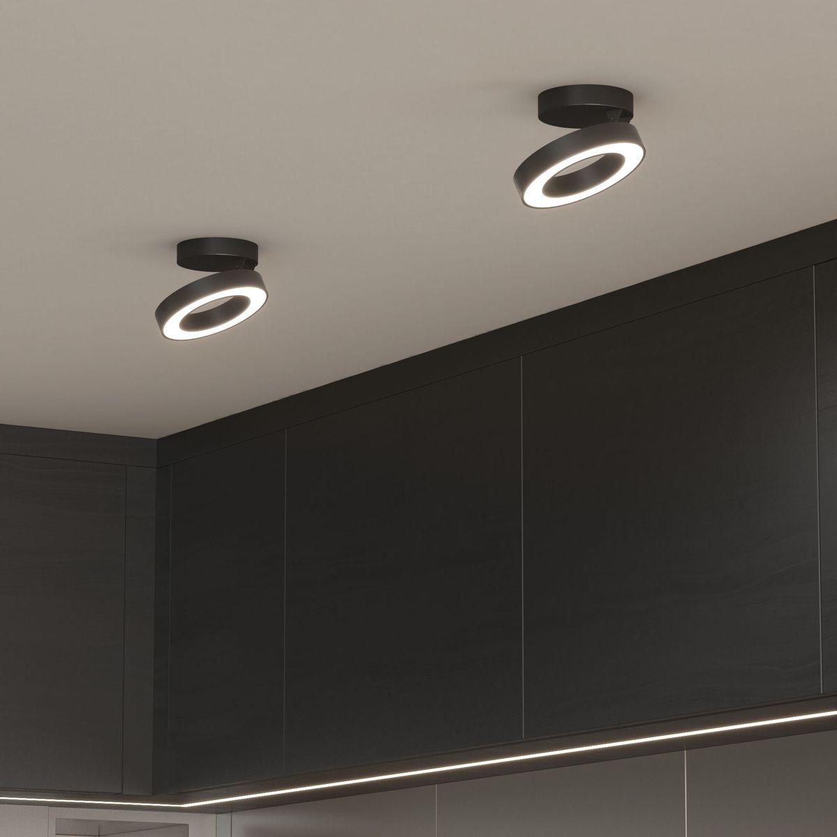 светодиодный спот elektrostandard spila 25105/led черный 4690389187544