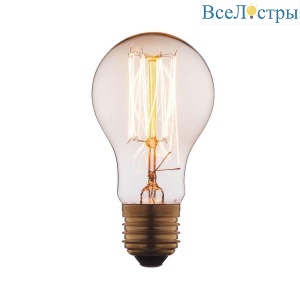 Лампа накаливания E27 60W прозрачная 1004-T