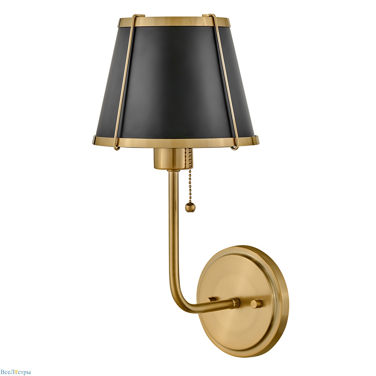 бра hinkley hk-clarke1-br-bk