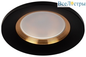 Встраиваемый светильник Эра KL107 BK/GD Б0061097