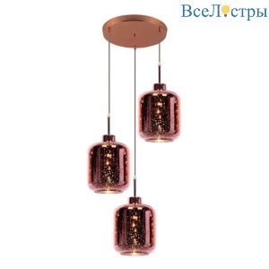 Подвесная люстра Lumina Deco Alacosmo LDP 6811-3 RD R.GD
