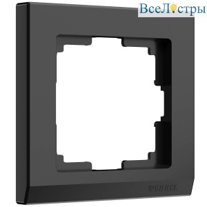 Рамка Werkel Stark на 1 пост черный W0011808 4690389161735