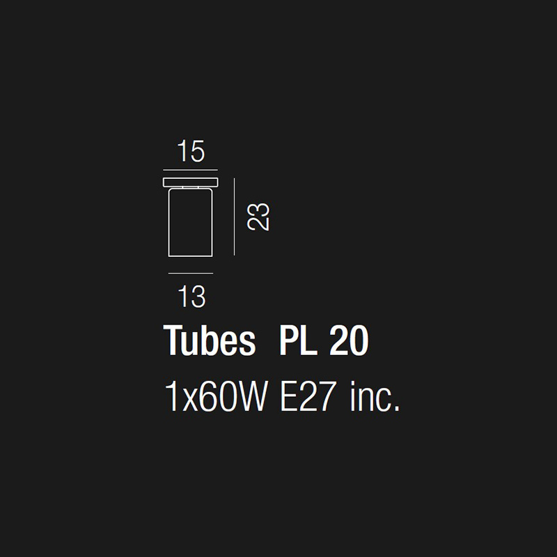 потолочный светильник pl tubes 20 bc vistosi