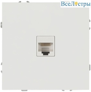 Розетка ЭРА Galaxy 15-3107-01 информационная RJ45 IP20 белый Б0070735
