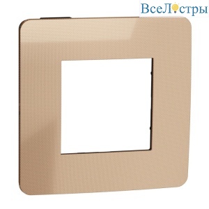 Рамка 1-постовая Schneider Electric Unica New NU280258