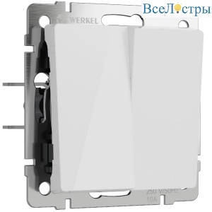 Выключатель двухклавишный Werkel 4690389197277 W1120041 a064002