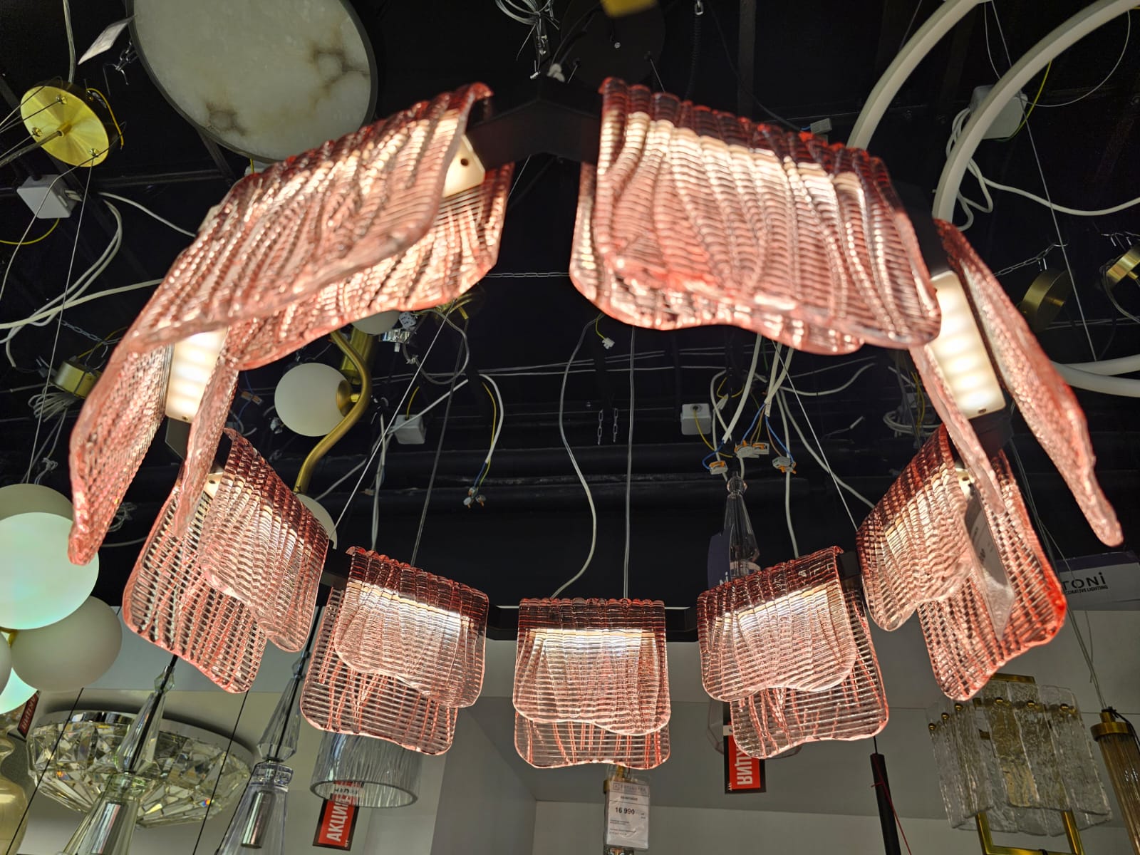 подвесная люстра st luce voile sl6021.403.54