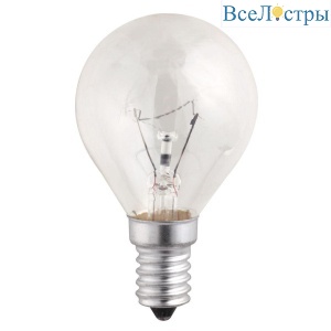 Лампа накаливания Jazzway E14 60W 2700K прозрачная 3320270