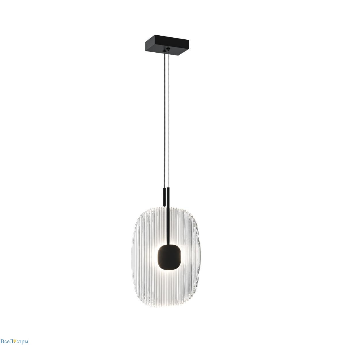 подвесной светодиодный светильник maytoni eclipse mod152pl-l1bk