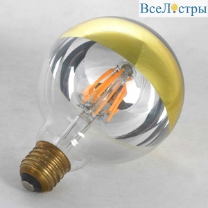Лампа светодиодная Е27 6W 2200K золото GF-L-2107