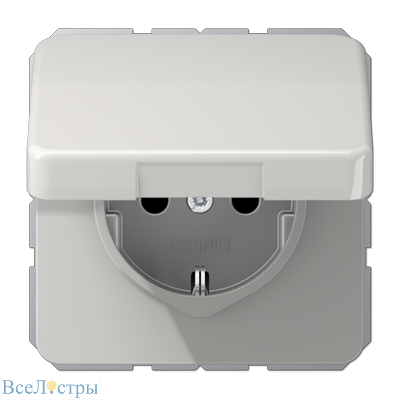 розетка штепсельная schuko jung cd1520bfkllg