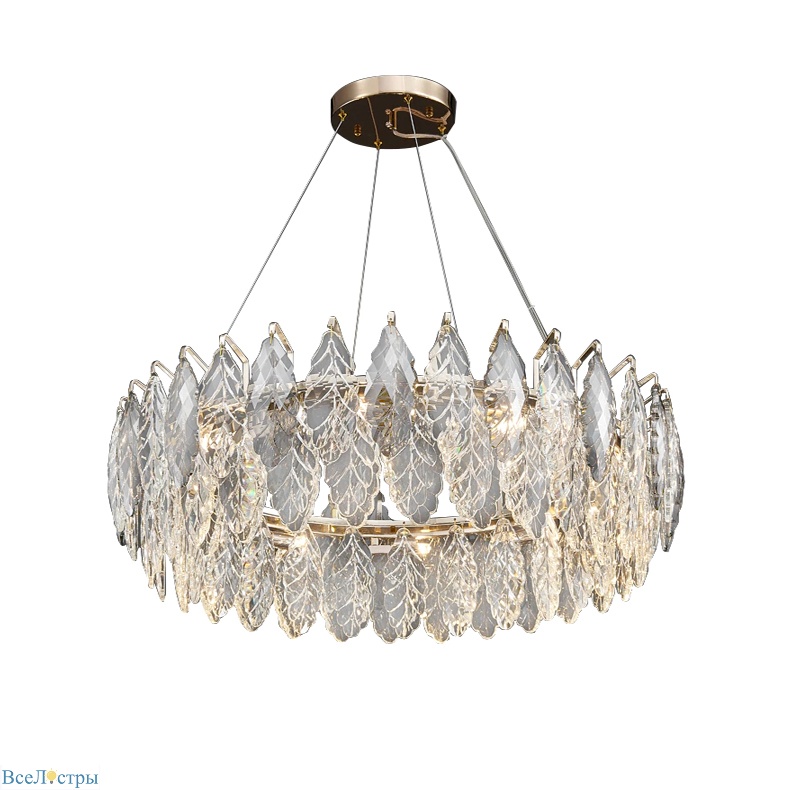 подвесная люстра delight collection d8011p/r-800 gold/smoky