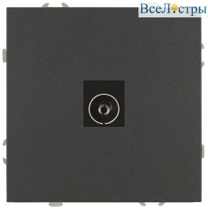 Розетка Эра Galaxy 15-3101-06 TV одиночная IP20 графит Б0070725