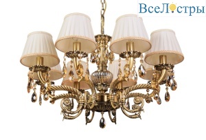 Подвесная люстра Abrasax Sylvia L.8110-8BR CRISTAL-SHADE