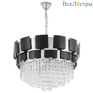 Подвесная люстра Lumina Deco LDP 7045-600 BK+CHR