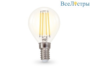 Филаментная светодиодная лампа Ambrella Light Bulbing E14 11W 4000K шар 451134