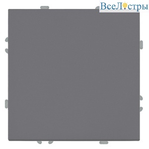 Переключатель 1-клавишный (механизм) СЗК Stekker Эмили 250В 10A RSW10-5105-10ZK платиново-серый soft touch 50240