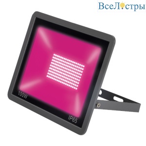 Прожектор для растений Uniel ULF-P42-100W/SPBR IP65 180-260V BLACK картон UL-00010385