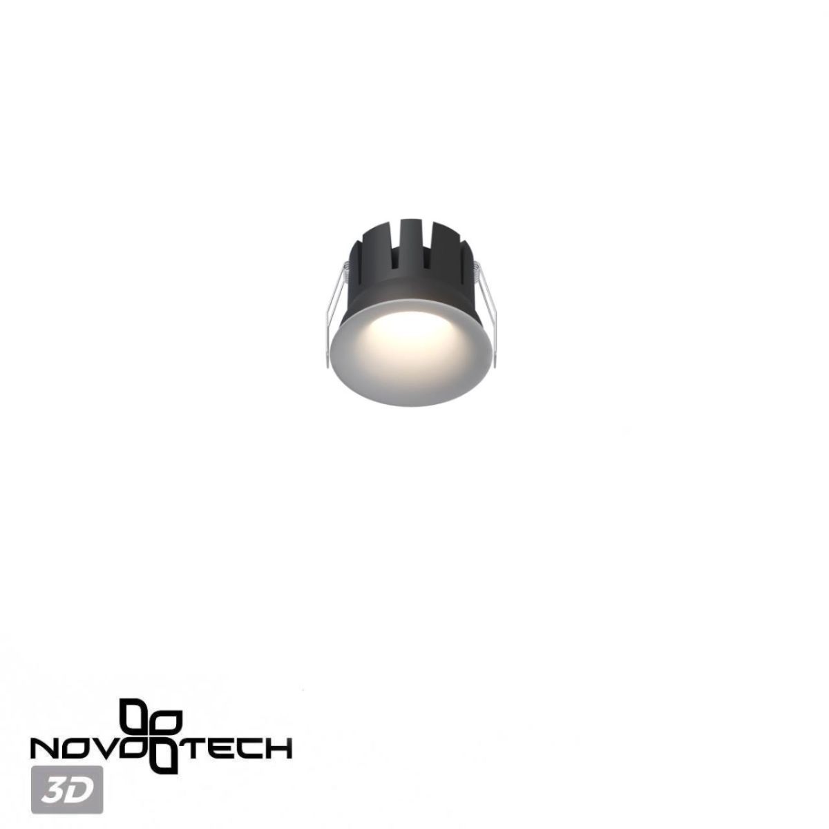 встраиваемый светильник с переключателем цв. температуры novotech wir eclat 359884