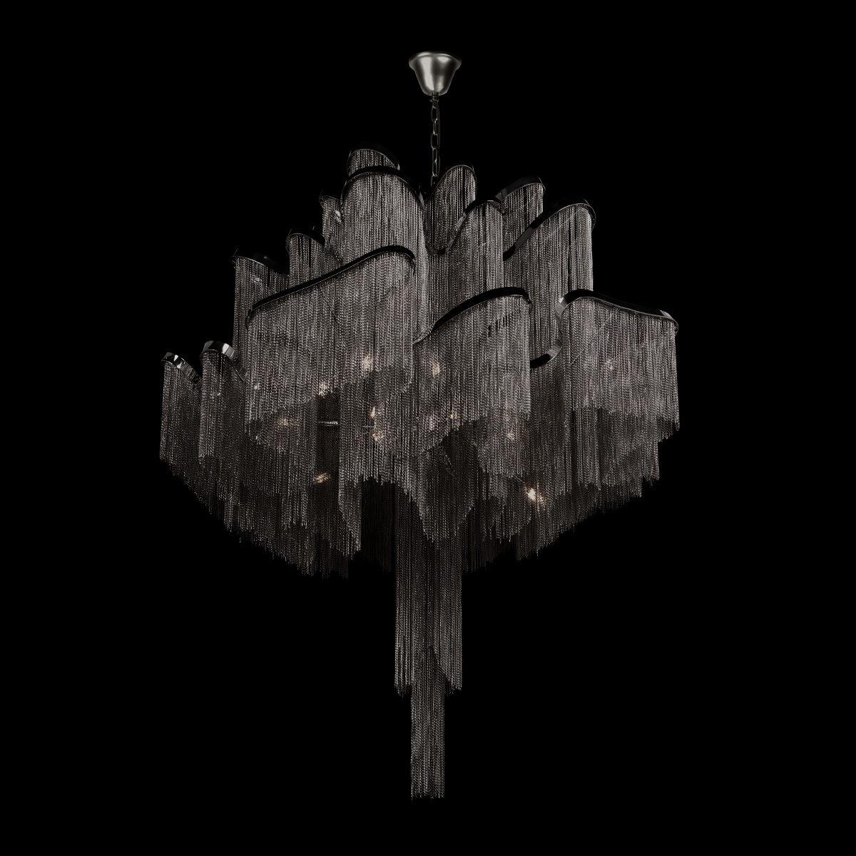 подвесная люстра loft it stream 10208/800 gunmetal