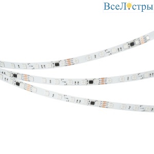 Светодиодная лента Arlight SPI-B60-10mm 24V RGB-PX6-BPT (12 W/m, IP20, 5060, 5m) 039180
