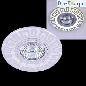 Встраиваемый светильник Reluce 09504-9.0-001MN MR16+LED3W WH/CR