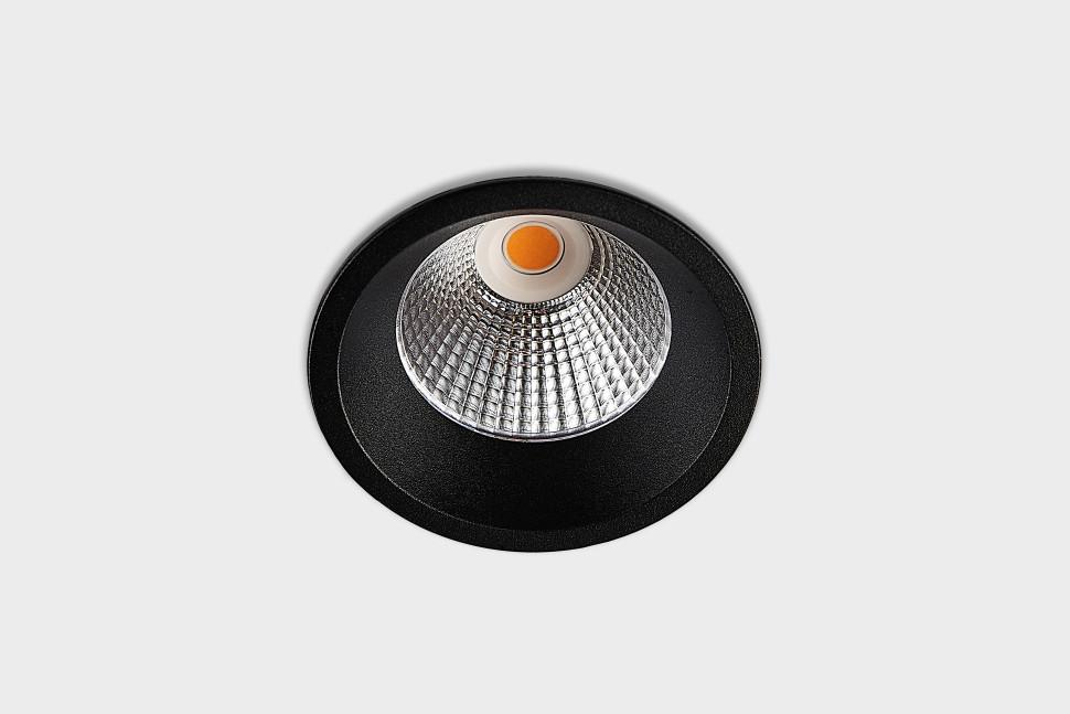 встраиваемый светодиодный светильник italline it08-8035 black 3000k