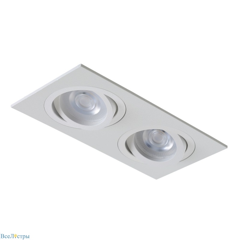 встраиваемый светильник crystal lux clt 002c2 wh