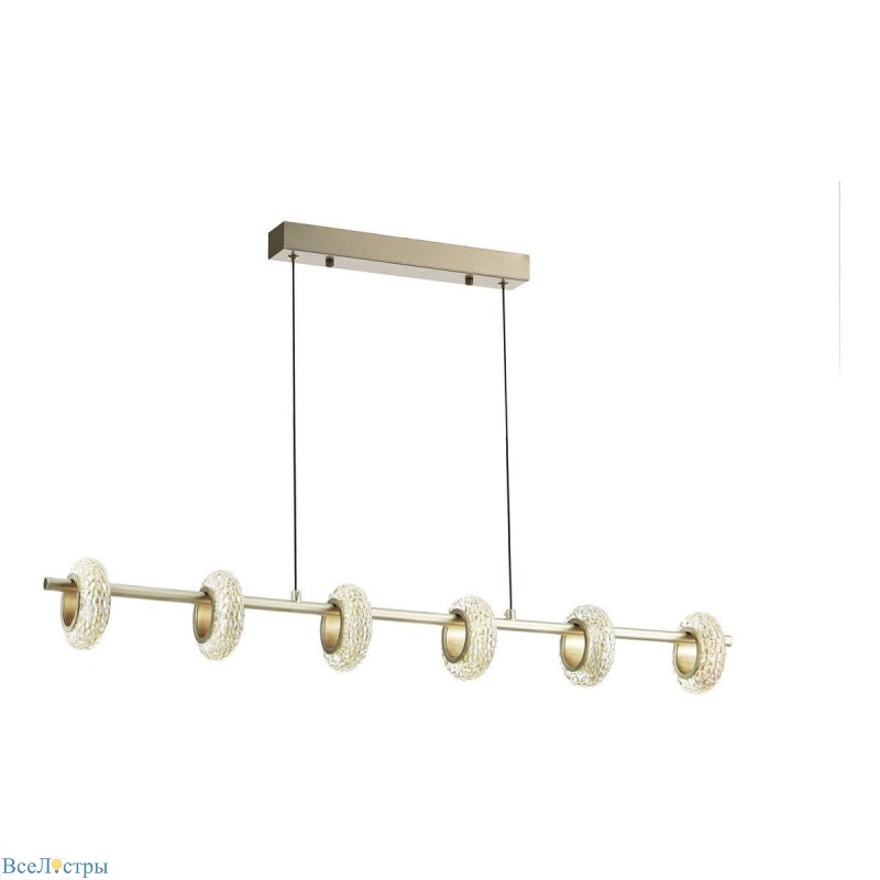 подвесная светодиодная люстра escada 10252/6led gold