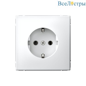 Розетка с заземлением Systeme Electric ArtGallery Белый GAL000143S