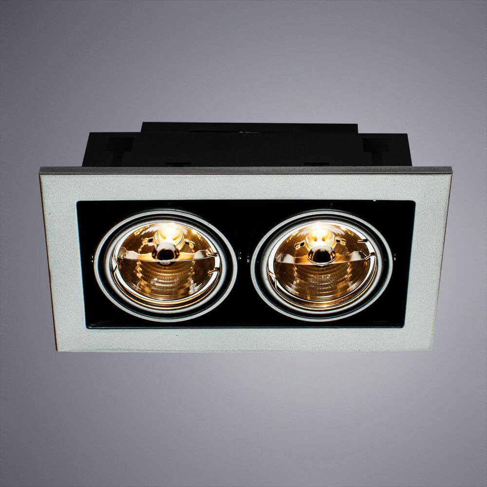 встраиваемый светильник arte lamp technika a5930pl-2si