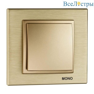 Выключатель Mono Electric Despina/ Larissa одноклавишный титан 500-002225-100