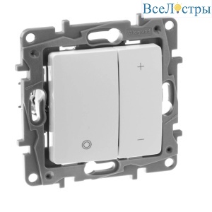 Диммер кнопочный Legrand Etika без нейтрали 400W белый 672218